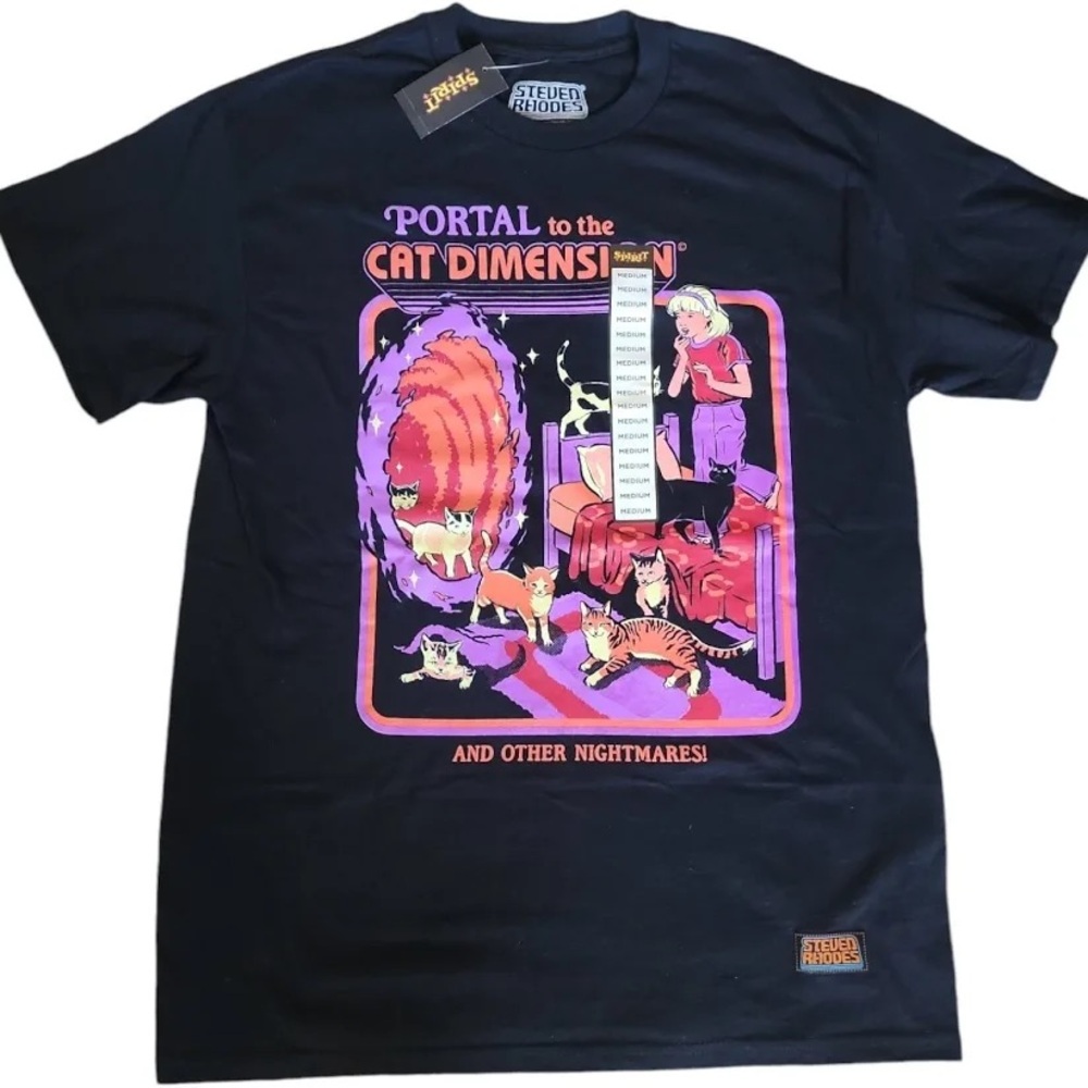 Steven Rhodes Cat Dimension T-Shirt